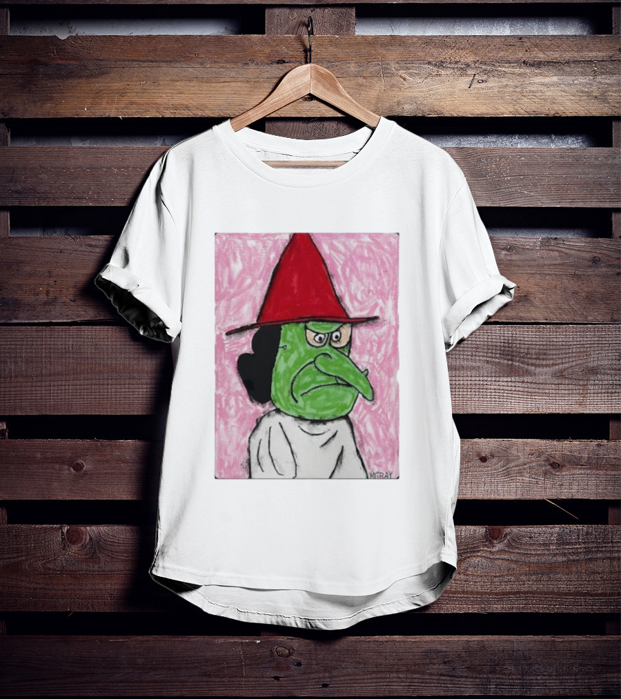 Lucy Van Pelt Witch Costume Red Hat Green Face MGRAY T-Shirt