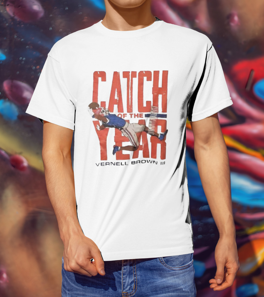 Vernell Brown III Catch Of The Year Football Action T-Shirt