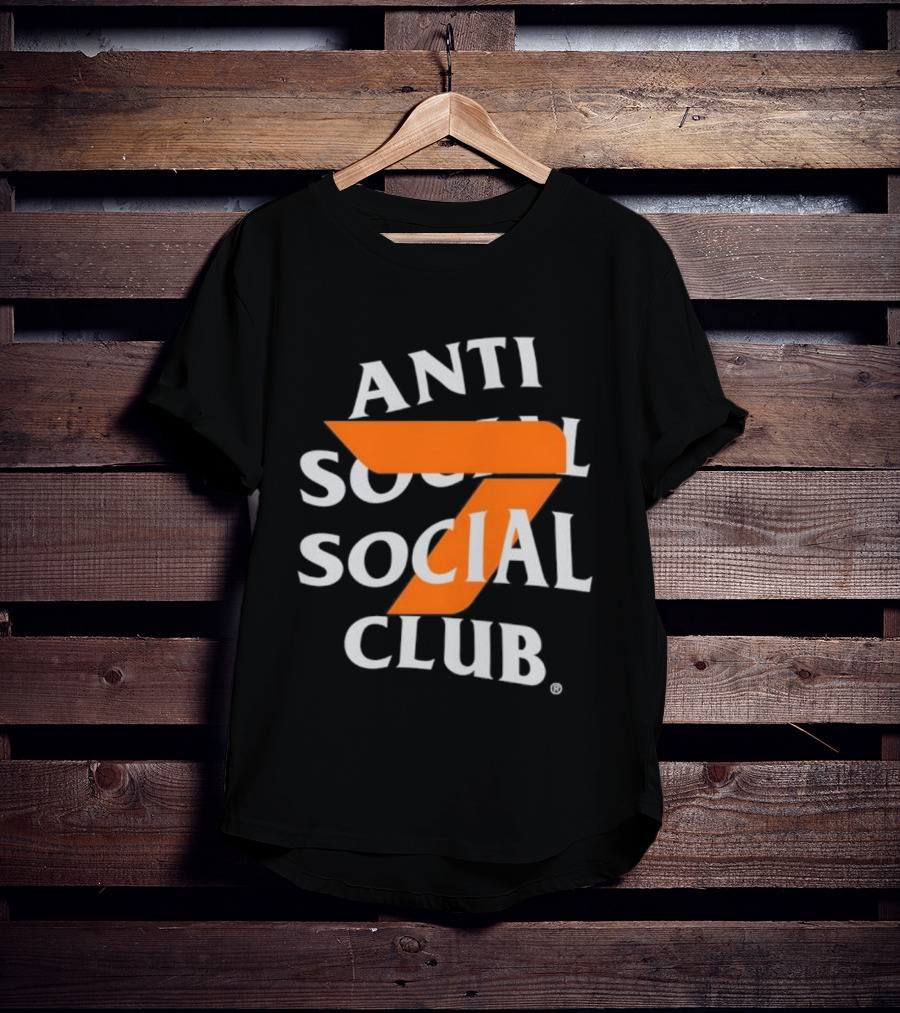 Anti Social Social Club 7 Orange Bold Style T-Shirt