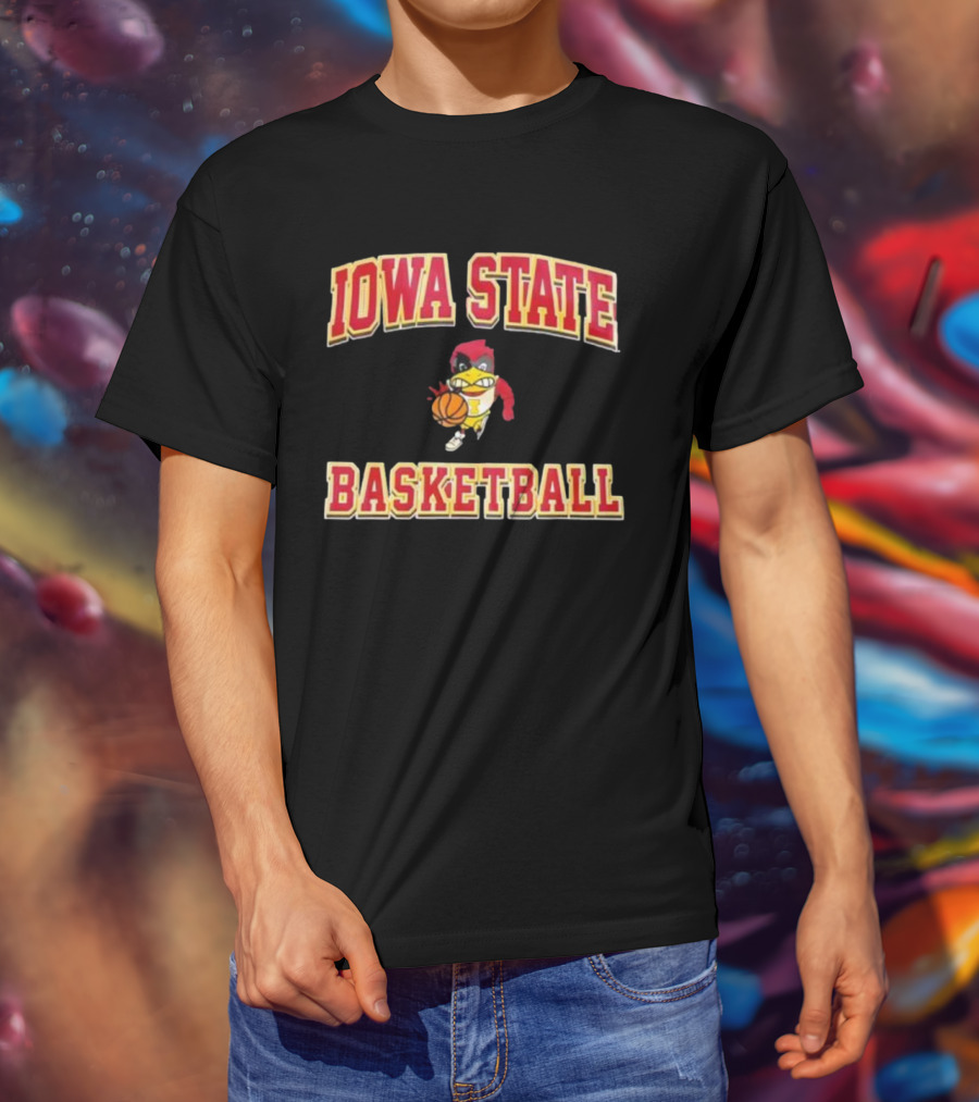 Iowa State Cyclones Basketball Cy Mascot T-Shirt