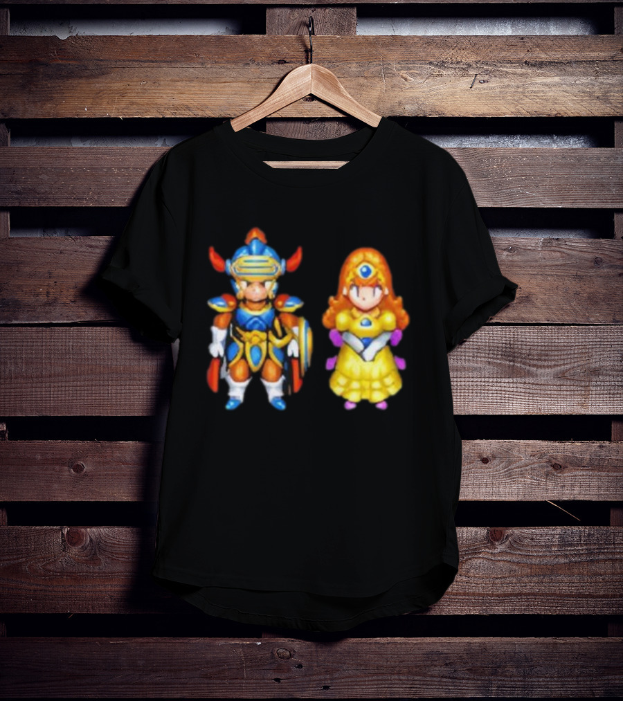 Dragon Quest I & II HD-2D Remake Hero And Princess Character Graphics T-Shirt