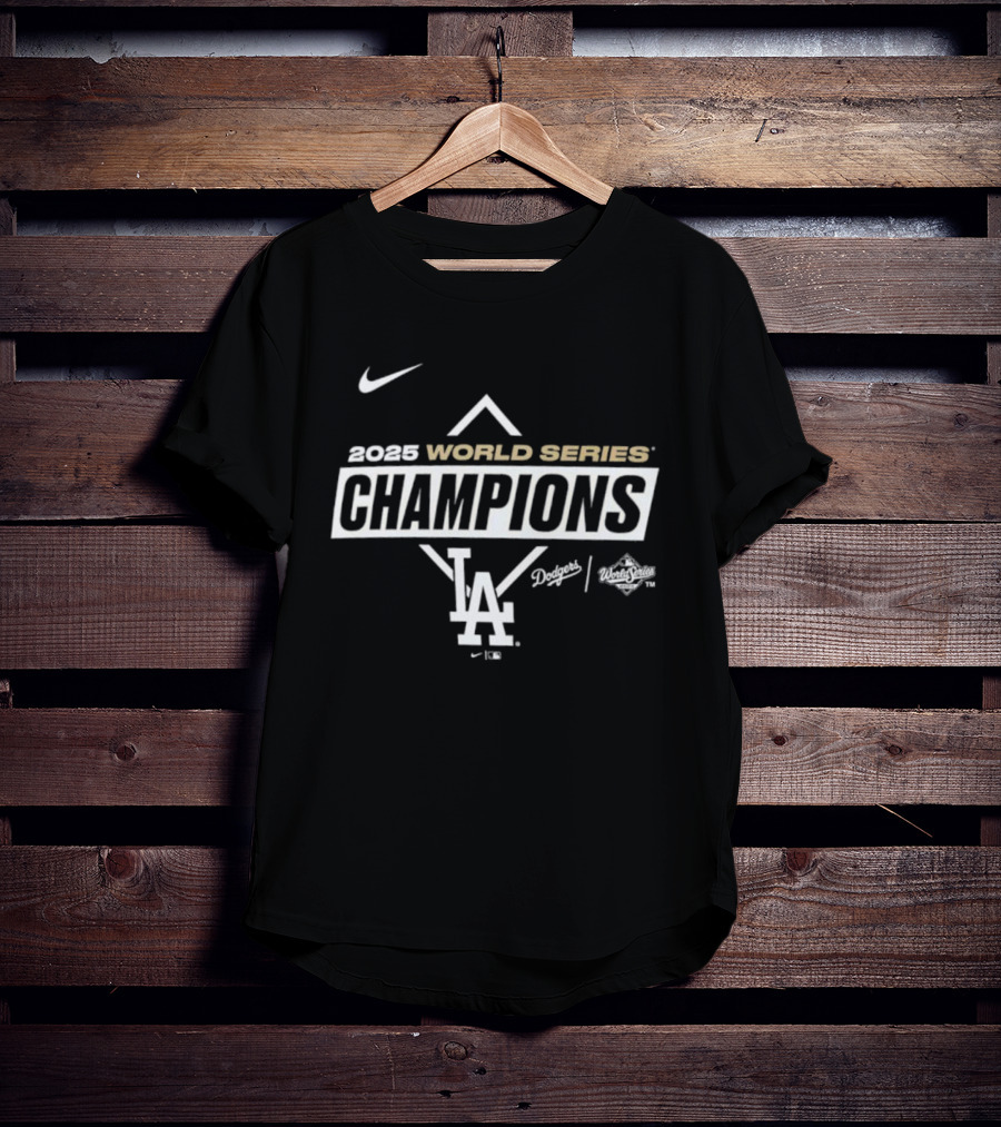 Los Angeles Dodgers 2025 World Series Champions Nike Dodgers LA T-Shirt