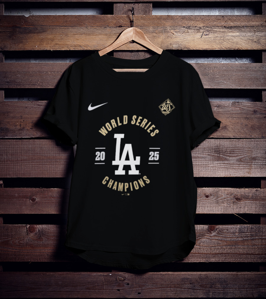 Los Angeles Dodgers Nike World Series 2025 Champions LA T-Shirt