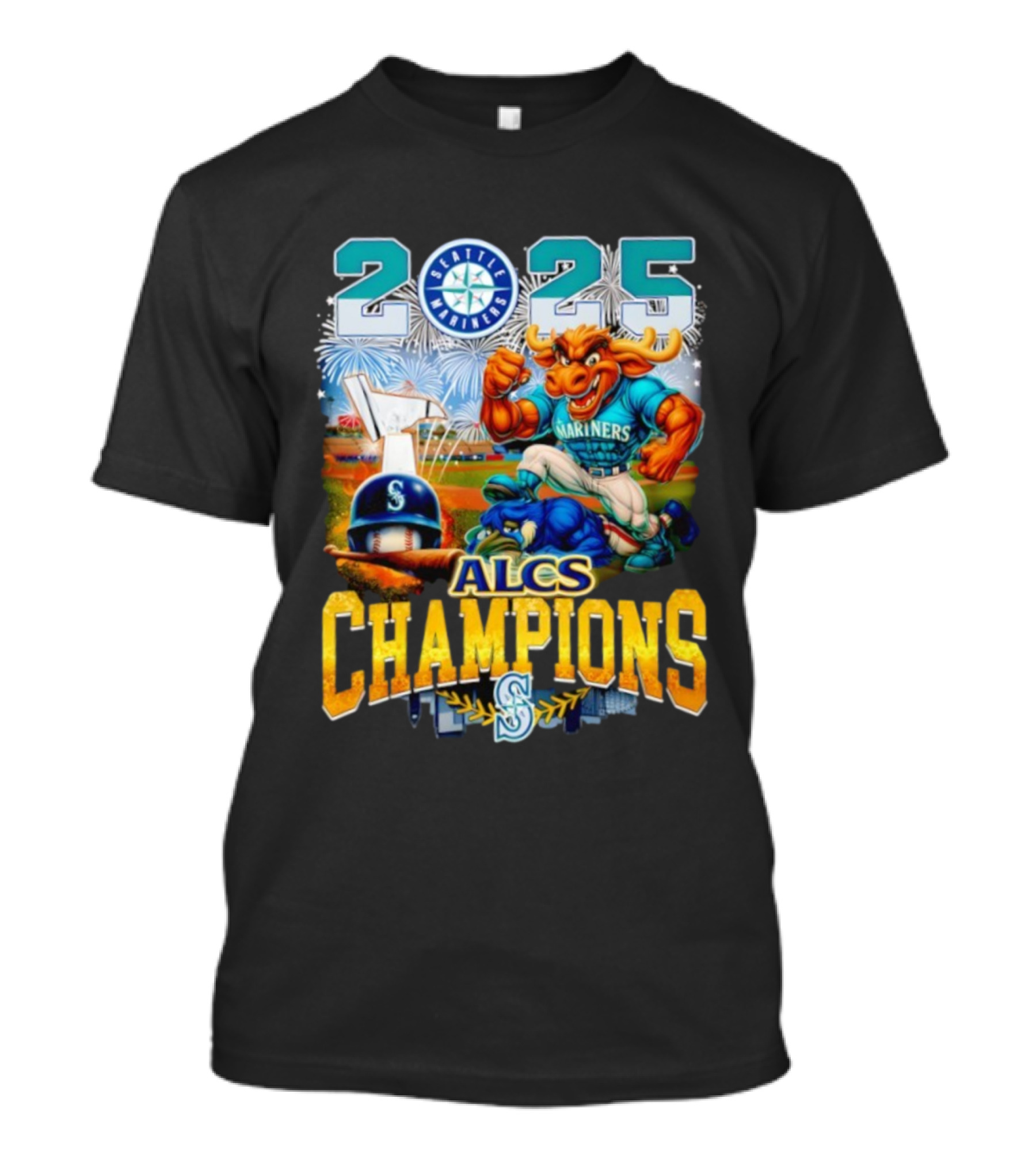 Seattle Mariners 2025 ALCS Champions American League Series MLB Mascot T-Shirt