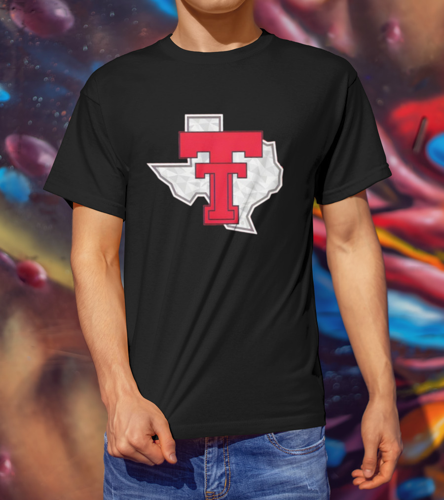 Texas Tech Red Raider Galvanized Pride State Emblem T-Shirt