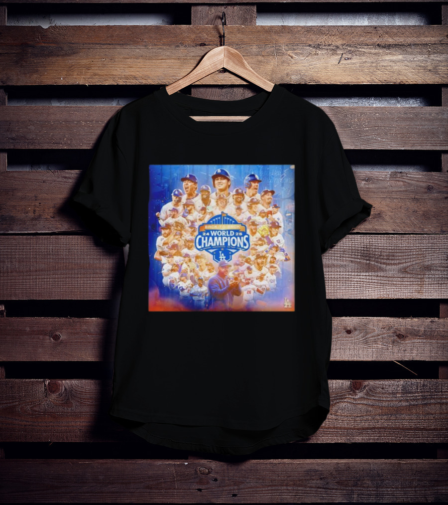 Back-To-Back 2024 2025 World Champions LA Dodgers T-Shirt