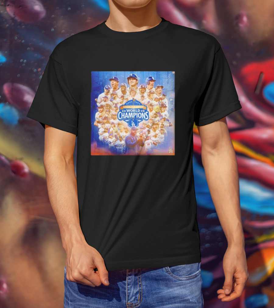 Back-To-Back 2024 2025 World Champions LA Dodgers T-Shirt