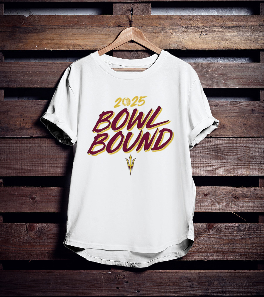 Arizona State Sun Devils 2025 Bowl Bound Football Team Victory T-Shirt