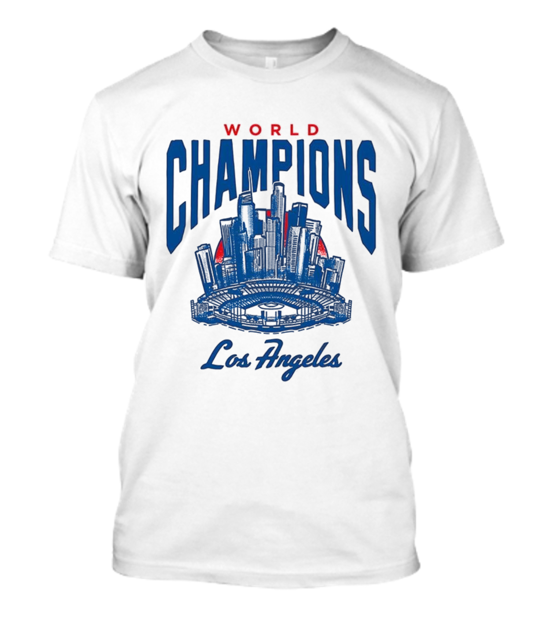 World Champions Los Angeles Dodgers Skyline 2025 T-Shirt