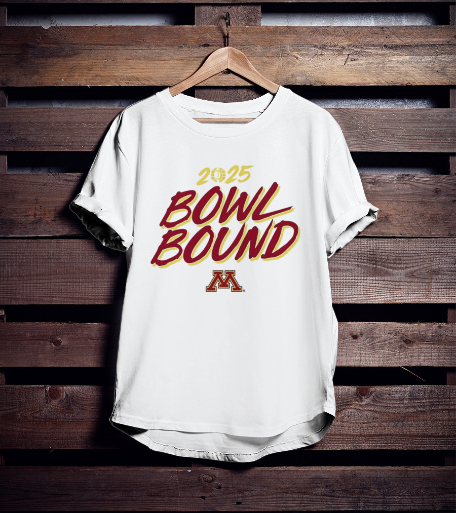 Minnesota Golden Gophers 2025 Bowl Bound Football T-Shirt