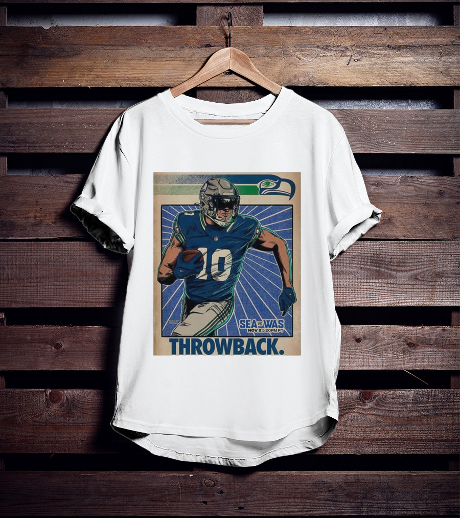 Seattle Seahawks Vs Washington Commanders Nov 2 Throwback NFL 2025 T-Shirt