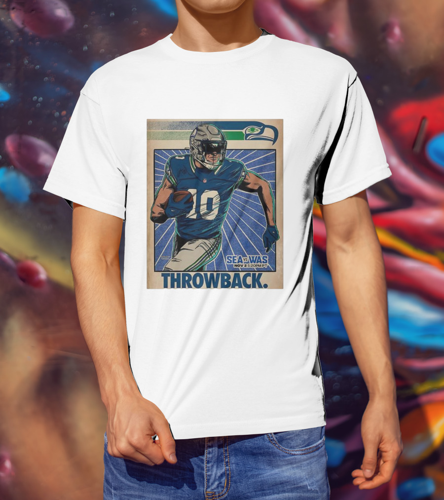 Seattle Seahawks Vs Washington Commanders Nov 2 Throwback NFL 2025 T-Shirt