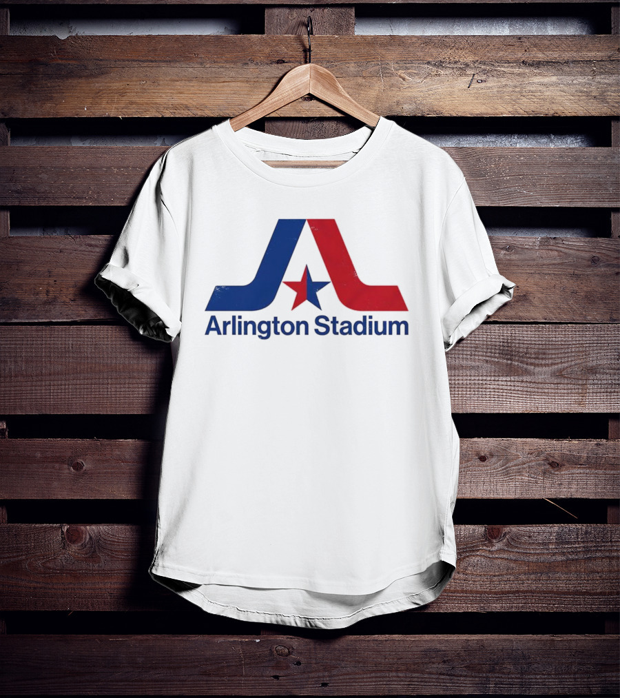Texas Rangers Arlington Stadium Vintage Star Emblem T-Shirt