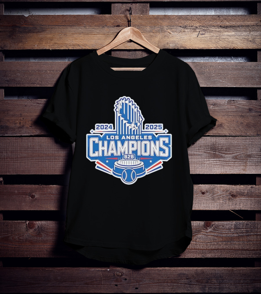 2024 2025 Los Angeles B2B Champions Baseball Cup T-Shirt