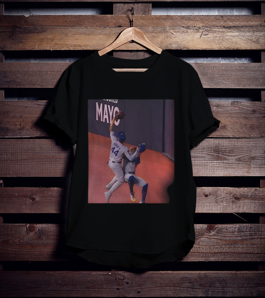 Andy Pages 2025 Game-Saving Catch Baseball Action Moment T-Shirt