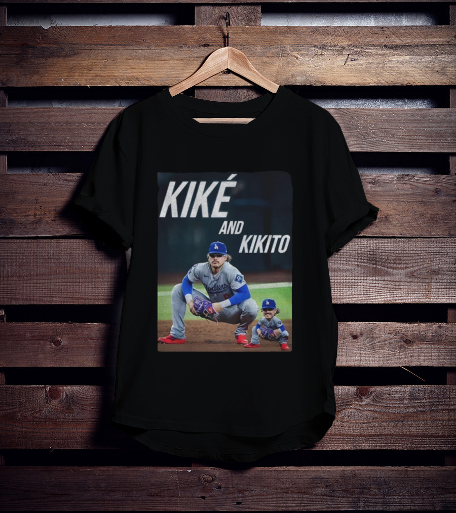 Dodgers Kiké And Kikito Photo T-Shirt