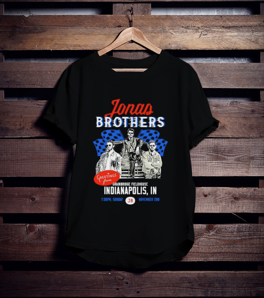 Greetings From Jonas Brothers Indianapolis IN Sunday JB Your Hometown T-Shirt