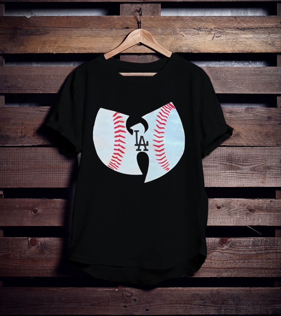 Los Angeles Dodgers Wu Tang Clan Baseball Collaboration T-Shirt