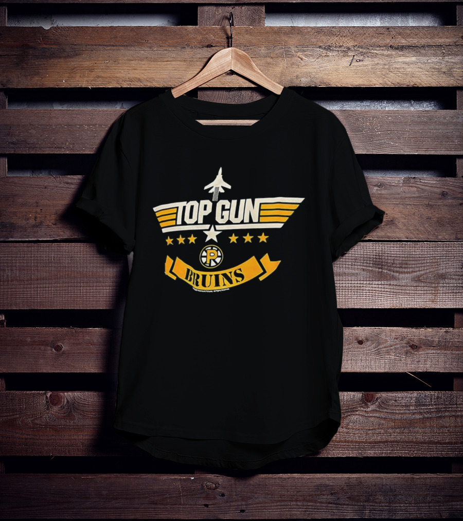 Top Gun Providence Bruins Stars Banner T-Shirt
