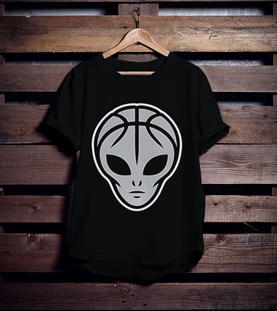 San Antonio Spurs Basketball Alien Head Logo T-Shirt