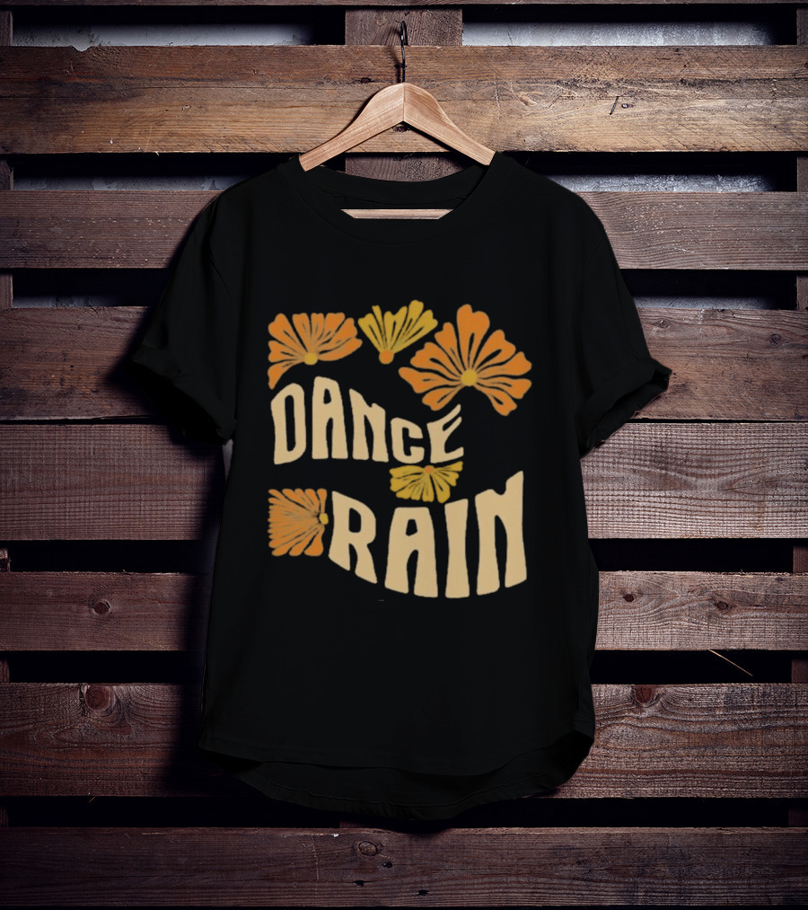 Charles Wesley Godwin Dance Rain Floral Pattern T-Shirt