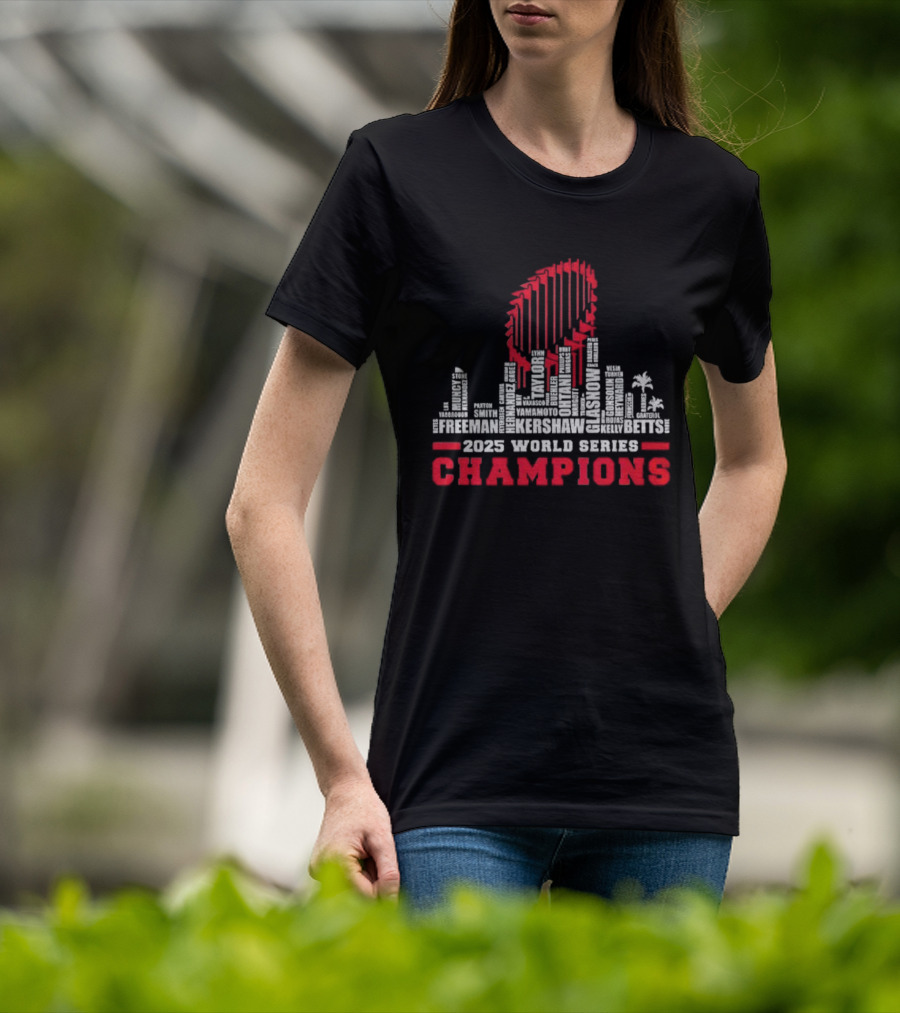 Philadelphia Phillies 2023 World Series Champions Skyline Celebration T-Shirt