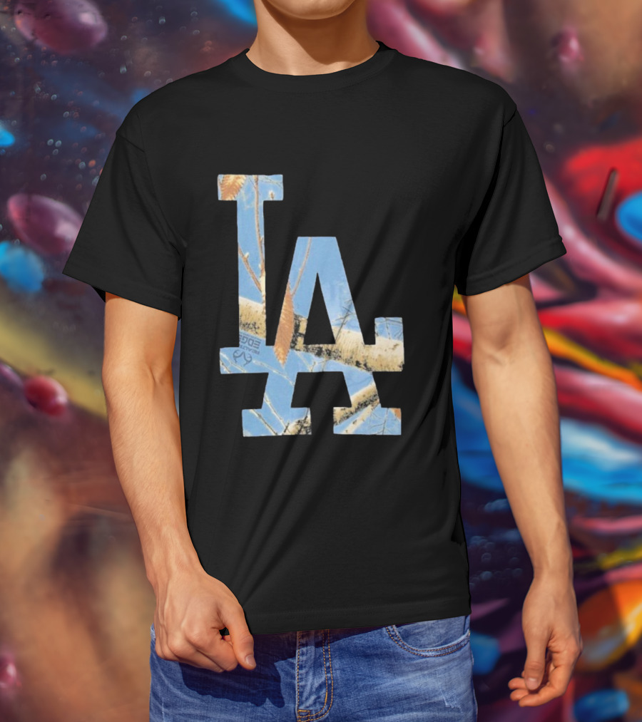 Los Angeles Dodgers LA Realtree Edge Camouflage T-Shirt