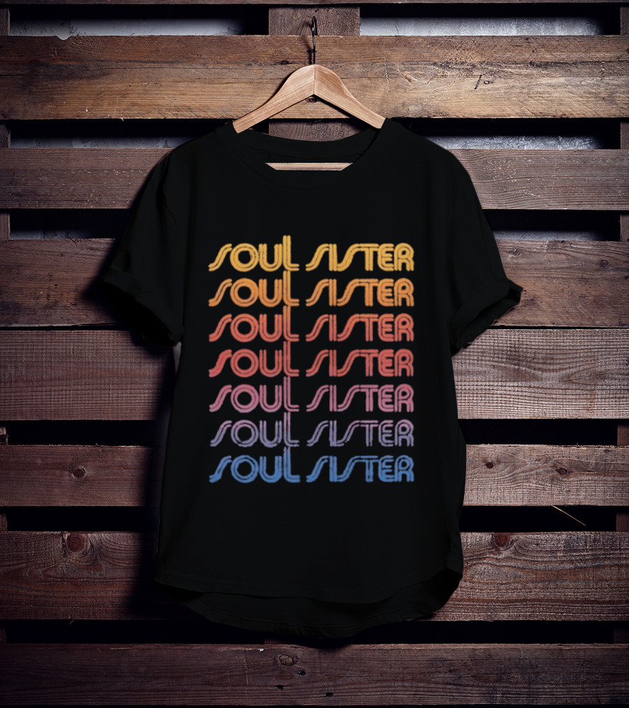 Soul Sister Train Repeat Motivation Multicolor Gradient T-Shirt