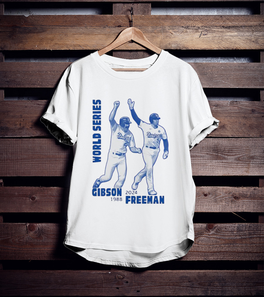 World Series Dodgers Gibson 1988 Freeman 2024 T-Shirt