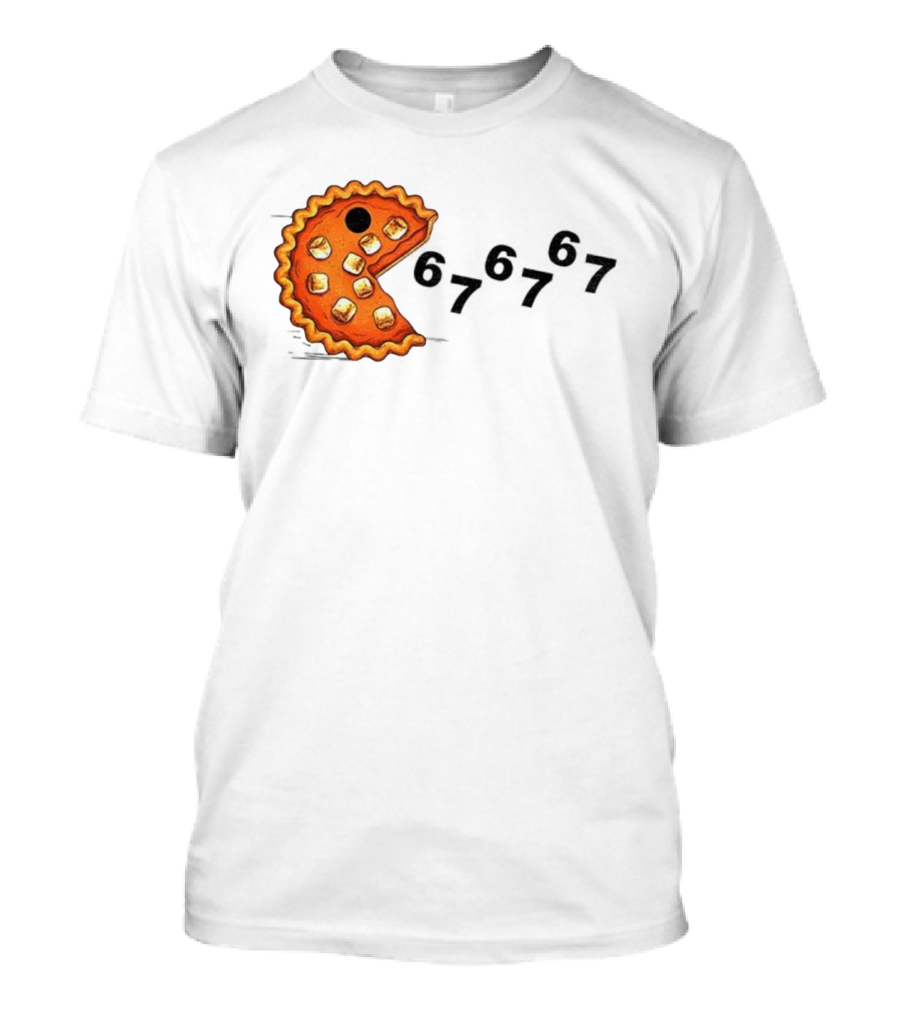 Pacman Pumpkin Pie Eating Ghosts Happy Fall Meme 67 T-Shirt