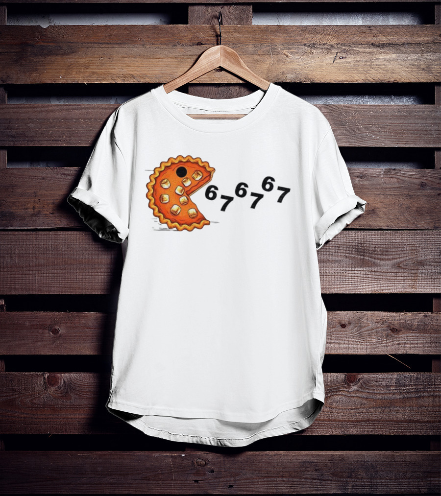 Pacman Pumpkin Pie Eating Ghosts Happy Fall Meme 67 T-Shirt