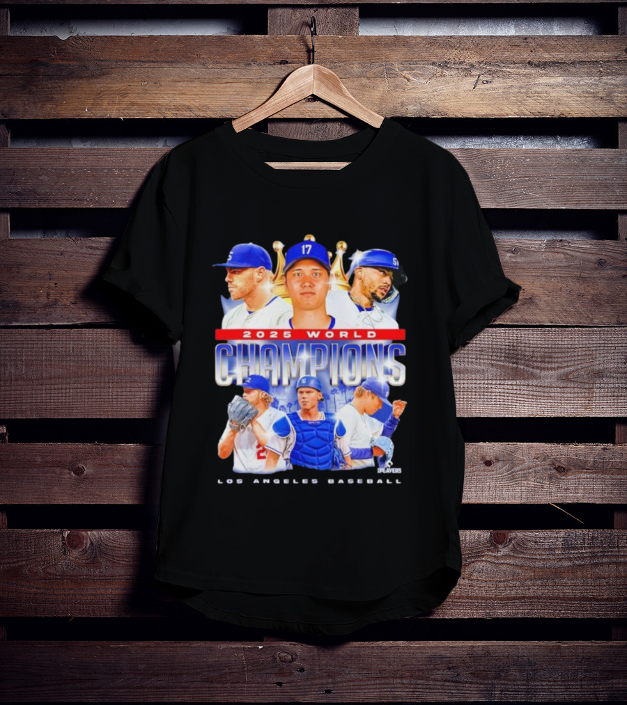 2025 World Champions Los Angeles Baseball Series T-Shirt