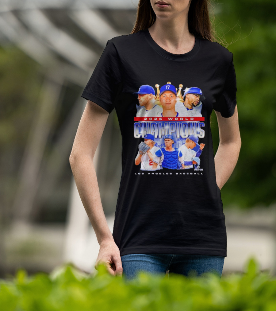 2025 World Champions Los Angeles Baseball Series T-Shirt