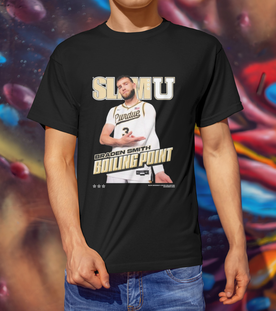 SlamU Braden Smith Boiling Point Purdue Boilermakers T-Shirt
