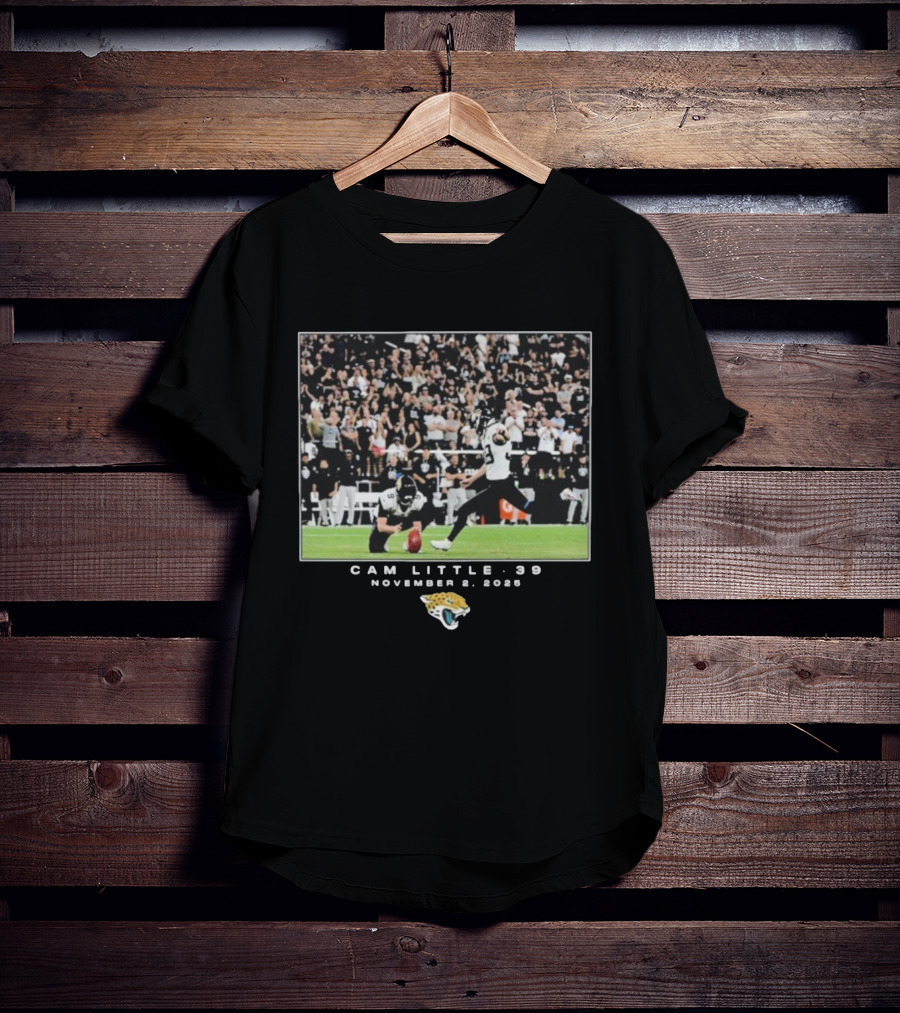 Cam Little 39 November 2 2025 Jacksonville Jaguars NFL Week 8 T-Shirt