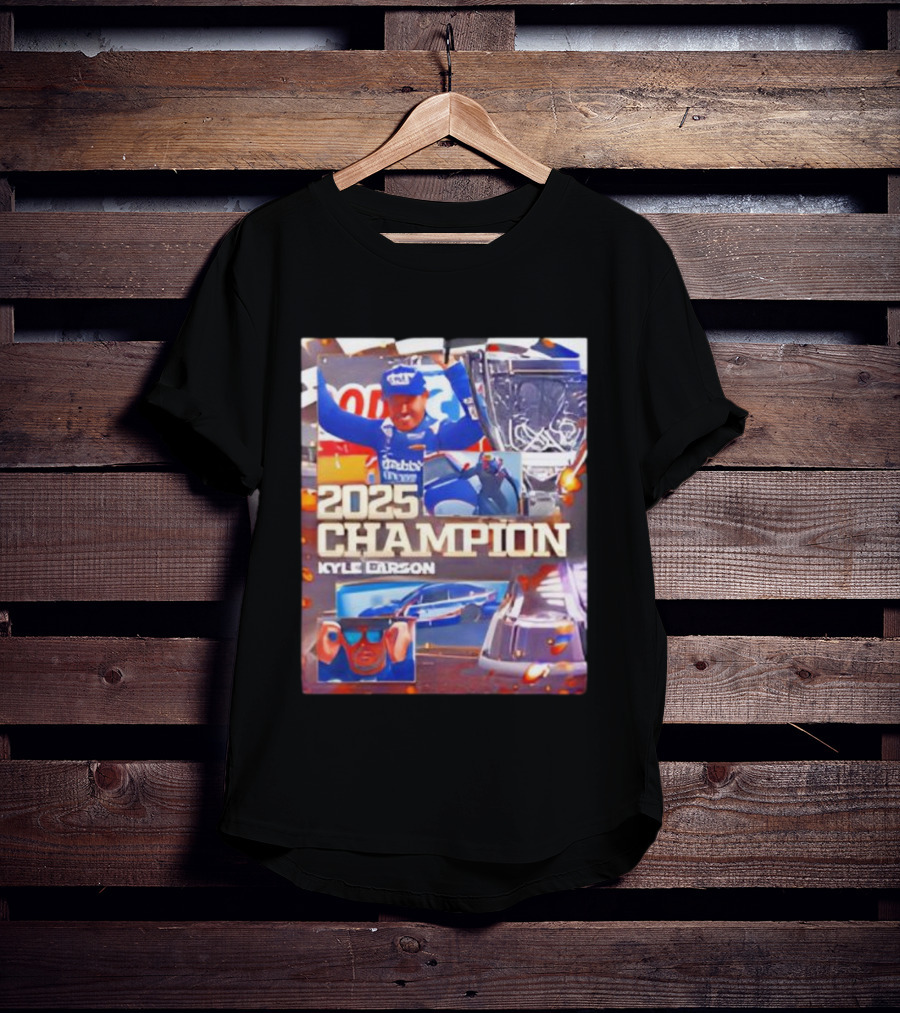 2025 Champion Kyle Larson NASCAR Cup Series Win Racing Victory T-Shirt