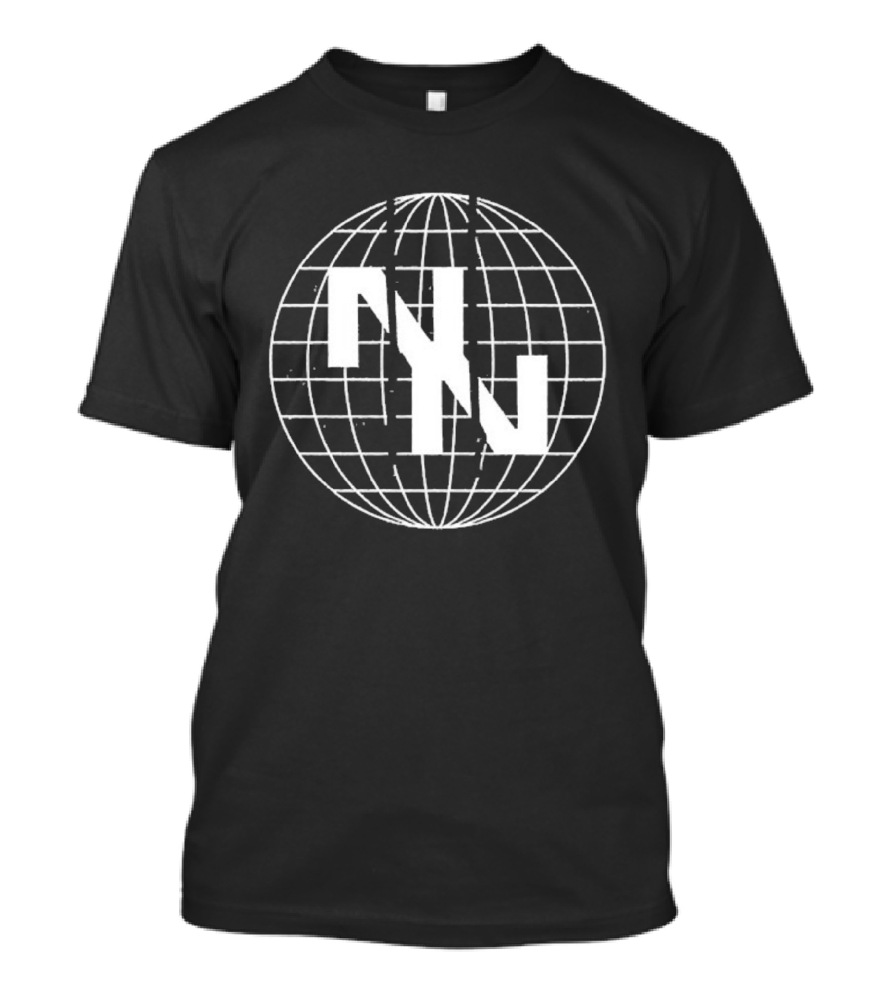 Now Now Digital World Globe Grid Overlay Design T-Shirt