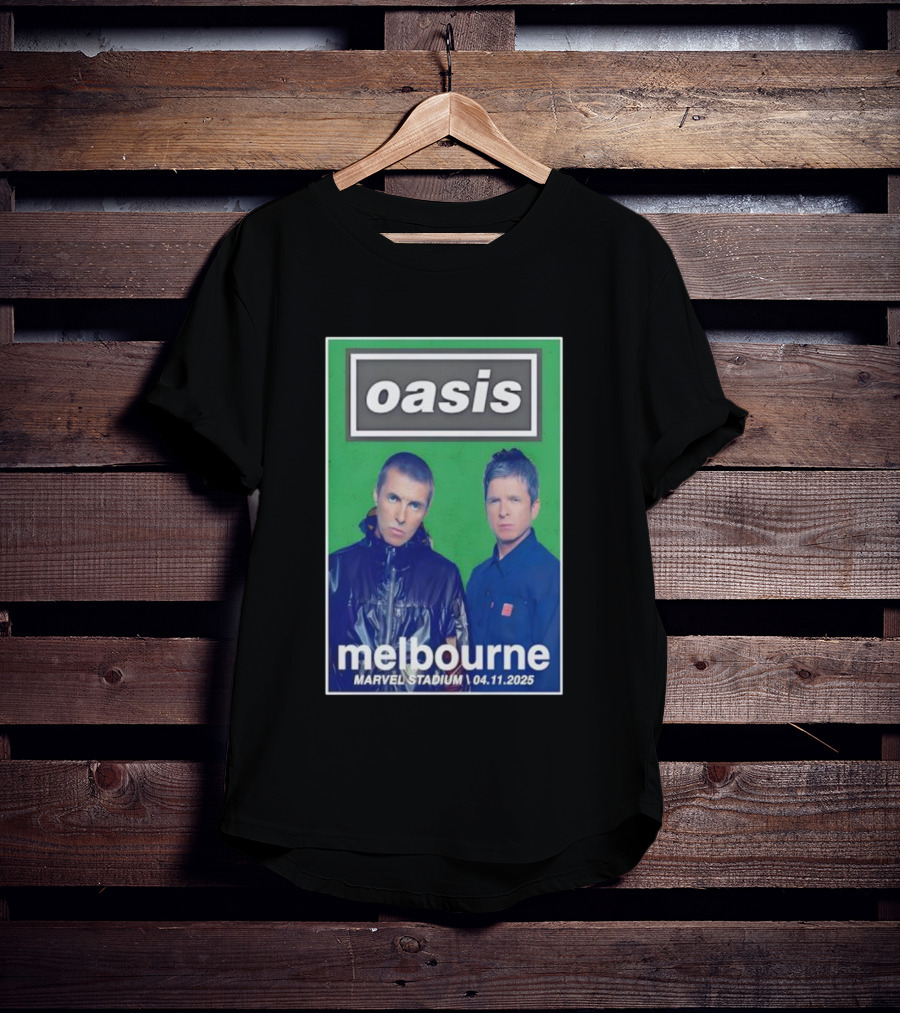Oasis Melbourne November 4 2025 Marvel Stadium T-Shirt