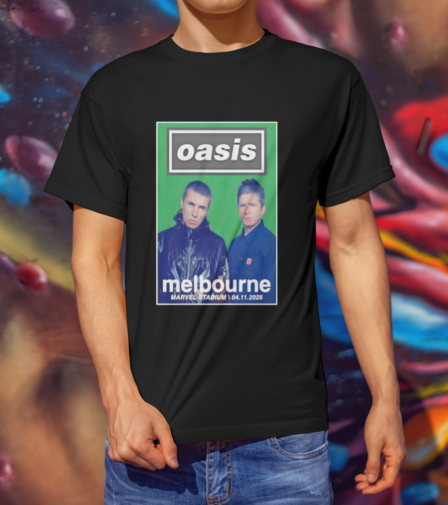 Oasis Melbourne November 4 2025 Marvel Stadium T-Shirt