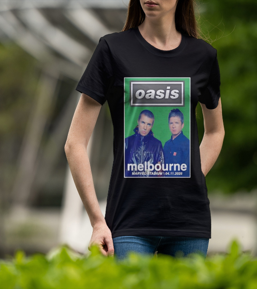 Oasis Melbourne November 4 2025 Marvel Stadium T-Shirt