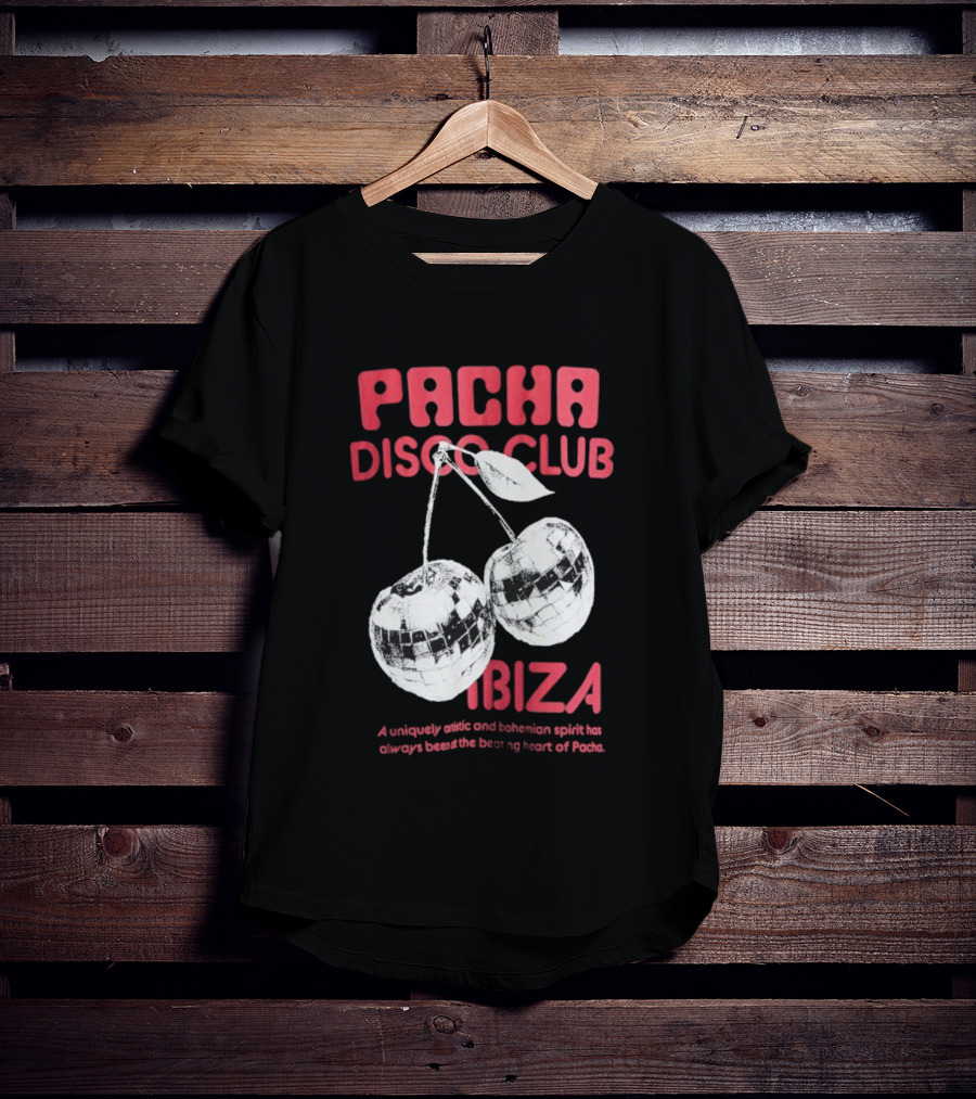 Pacha Disco Club Ibiza Cherry Mirror Balls Unique Vibe T-Shirt