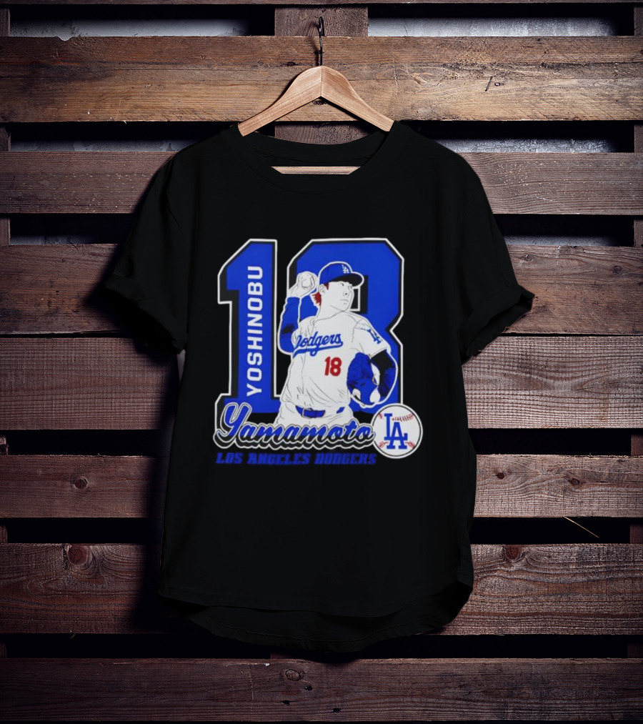 Yoshinobu Yamamoto Dodgers 18 LA Baseball 2025 T-Shirt