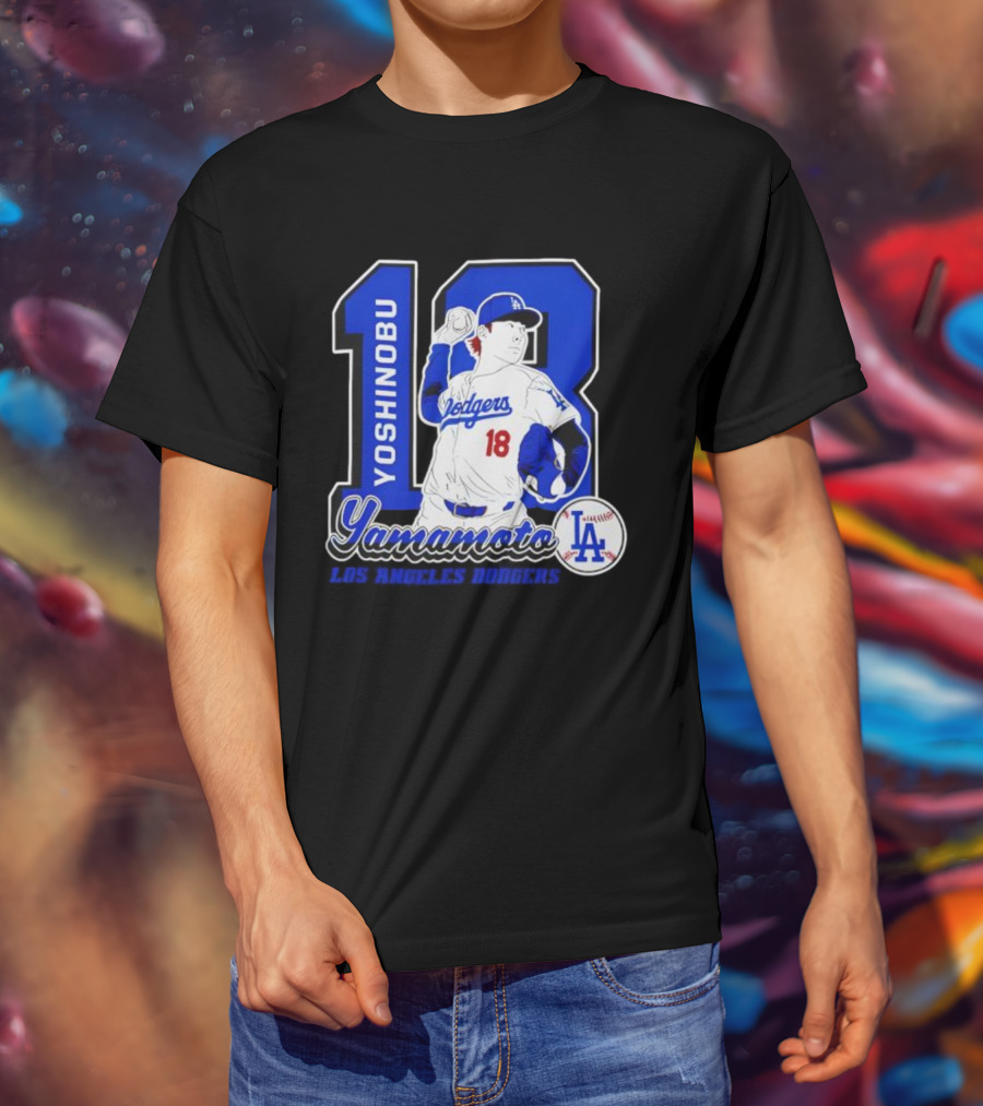 Yoshinobu Yamamoto Dodgers 18 LA Baseball 2025 T-Shirt
