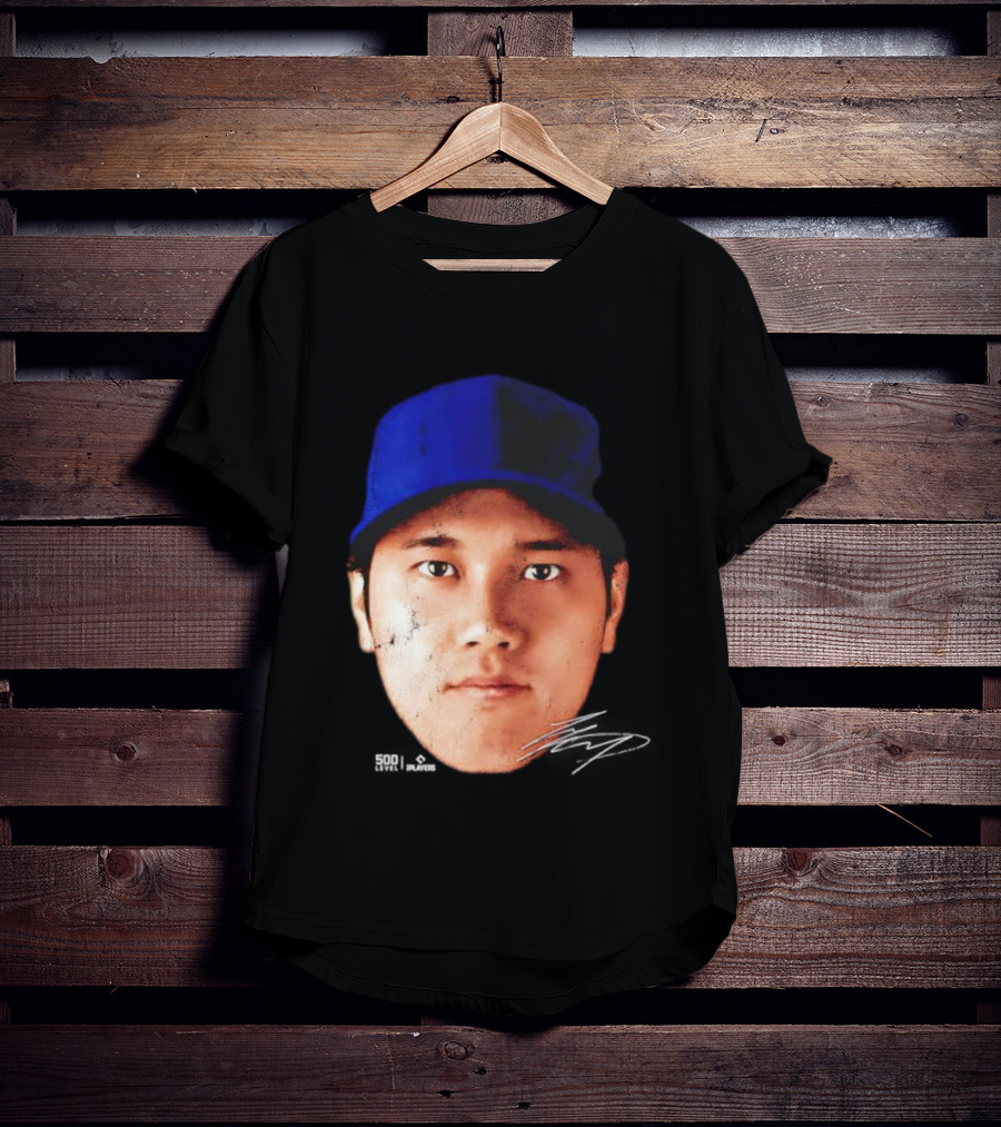 Shohei Ohtani Los Angeles Vintage Head Signature T-Shirt