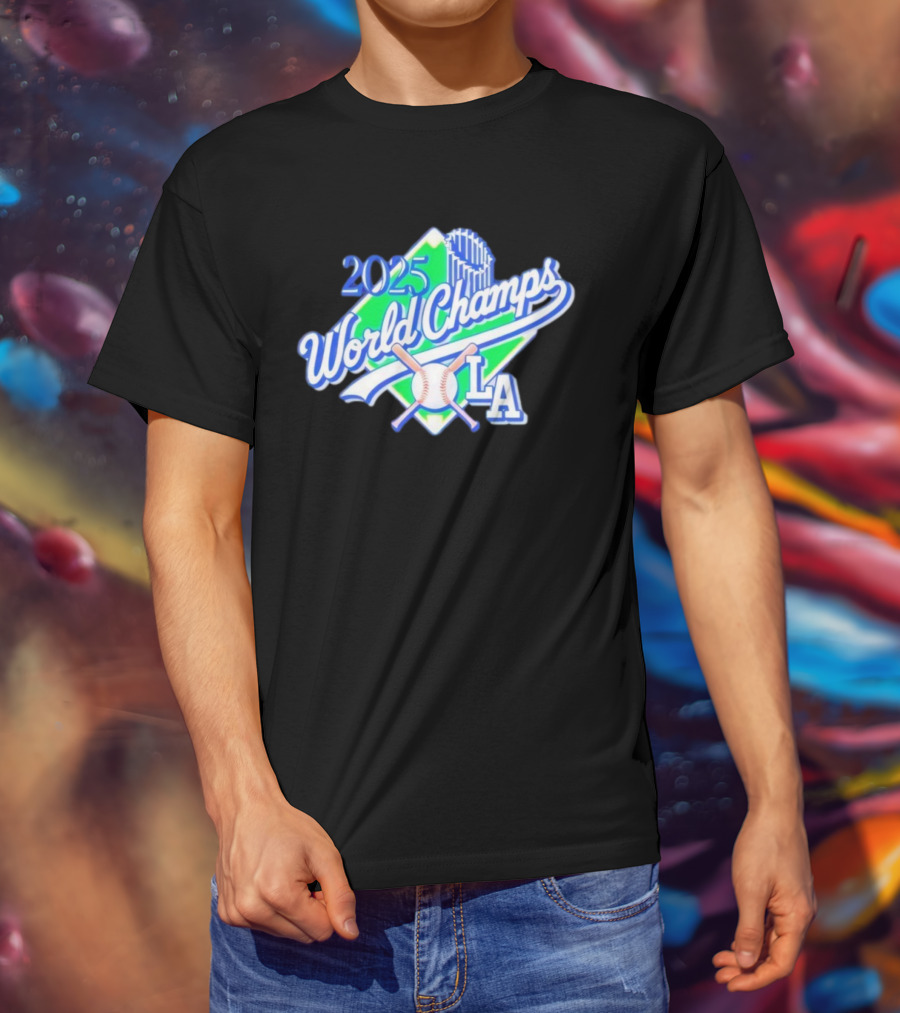 2025 World Champs LA Baseball Celebration T-Shirt