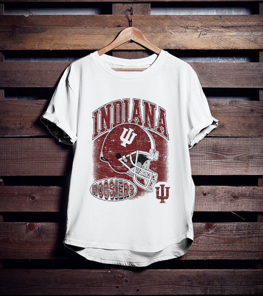 Indiana Hoosiers Vintage Helmet IU Football T-Shirt