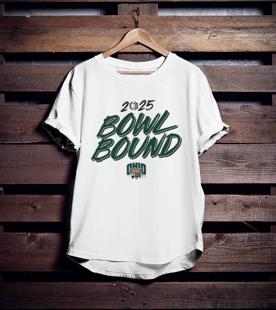 2025 Bowl Bound Ohio Bobcats Football T-Shirt