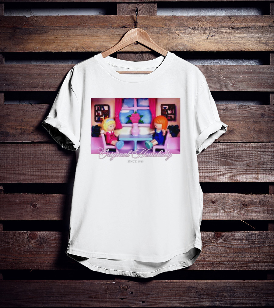 Polly Pocket Dolls Original Homebody Since 1989 Playhouse Scene T-Shirt
