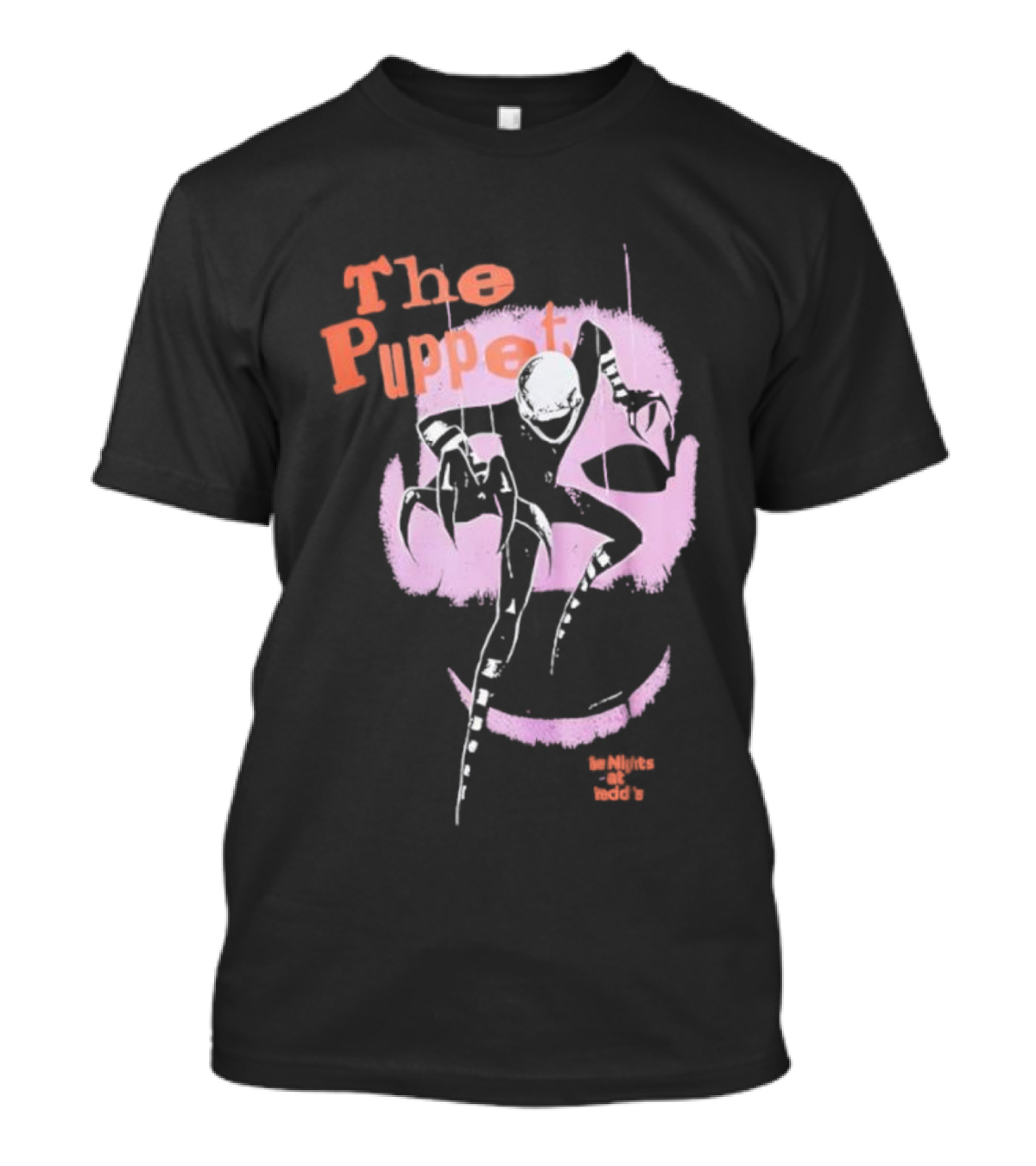 The Puppet Five Nights At Freddy’s Purple And Orange Design T-Shirt