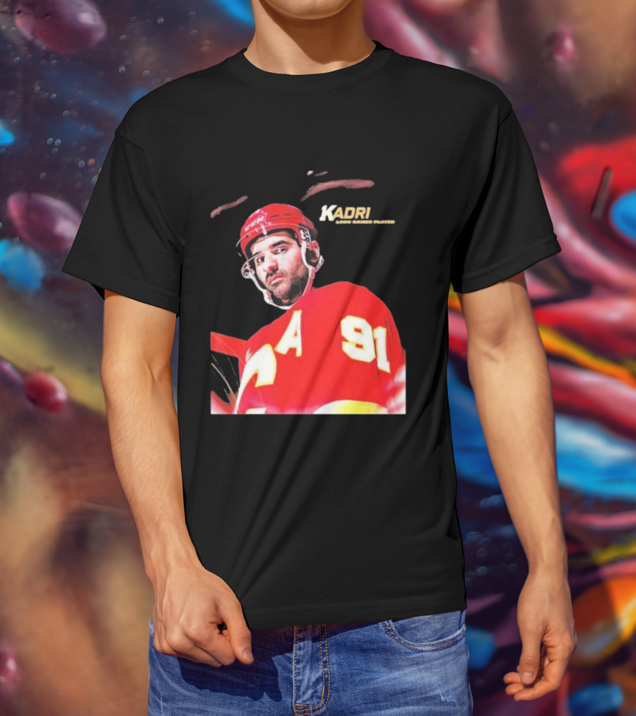 Kadri Calgary Hockey 91 Achievement Milestone T-Shirt